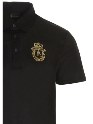 Billionaire Logo Embroidered Polo Shirt