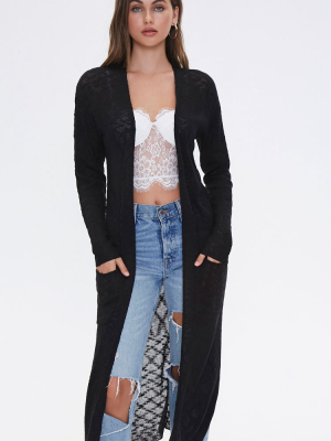 Open-front Longline Cardigan