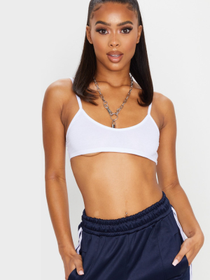 White Basic Bralet