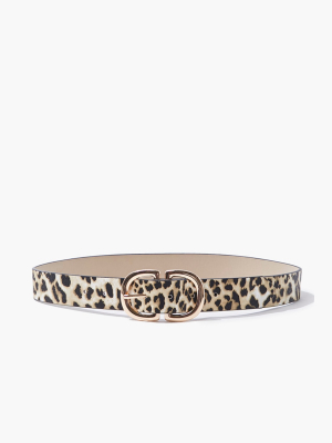 Leopard Print Waist Belt