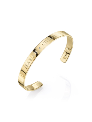 Ciela Bangle With Center Diamond