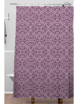 Wagner Campelo Boho Volutes Lavender Shower Curtain Purple - Deny Designs