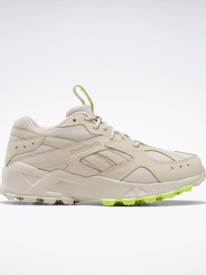 Reebok Aztrek Double Sneaker In Chalk And Yellow