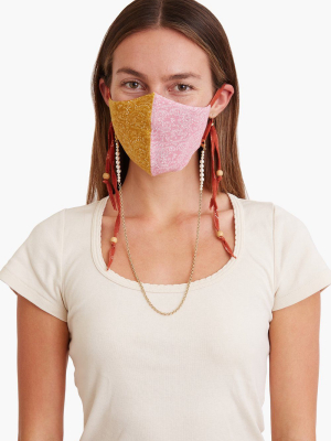 Pink Patchwork Face Mask