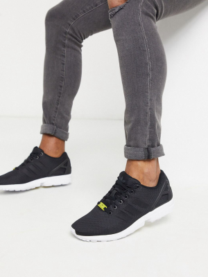 Adidas Originals Zx Flux Sneakers In Black