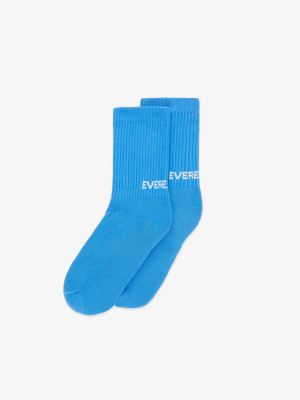 Crew Length Socks- Sky Blue