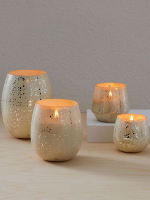 Rounded Speckled Mercury Candles- Balsam Cedar (oak Moss & Cinnamon)