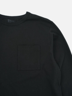 Heavy-weight Pocket Long Sleeve T-shirts Black