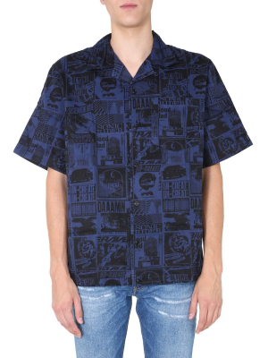 Diesel Allover Print Bowling Shirt