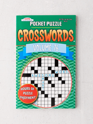 Pocket Puzzle Crosswords Puzzle Book