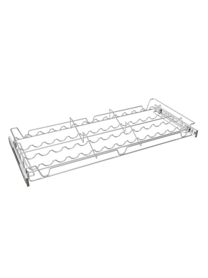 Rev-a-shelf Sidelines 5wscr-30cr-1 30 Inch Chrome Wire Pullout Sliding Spice Or Can Organizer Rack Shelf For 14 Inch Deep Kitchen Pantry Cabinet