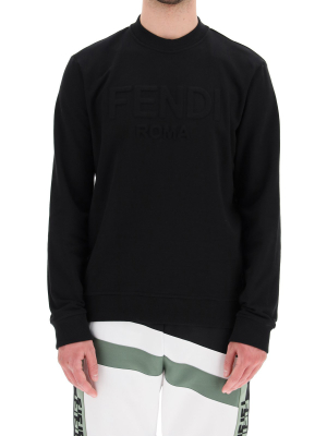 Fendi Logo Embossed Sweatshirt