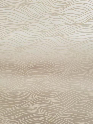 Sample Sand Crest Wallpaper In Tan From The Botanical Dreams Collection By Candice Olson For York Wallcoverings