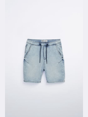 Washed Soft Denim Shorts