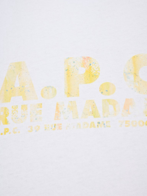 A.p.c Logo Printed T-shirt