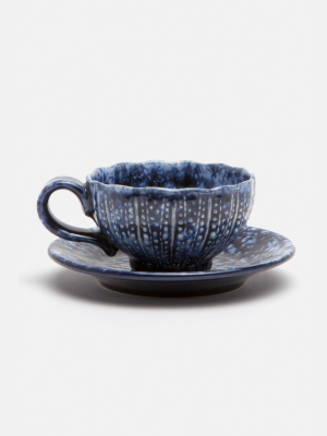 Blue Pheasant Isla Cup And Saucer, Set Of 4