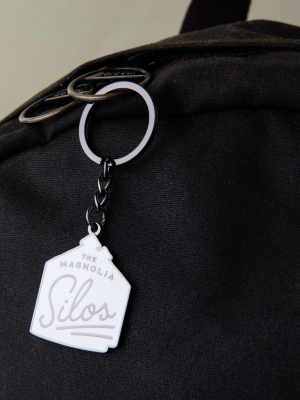 The Magnolia Silos Enamel Keychain