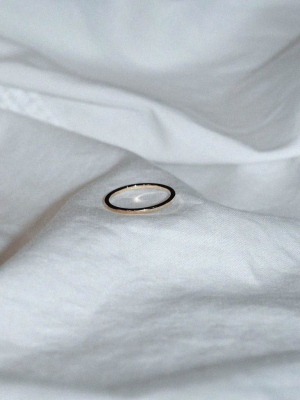 1mm Plain Band | 18ct White Gold