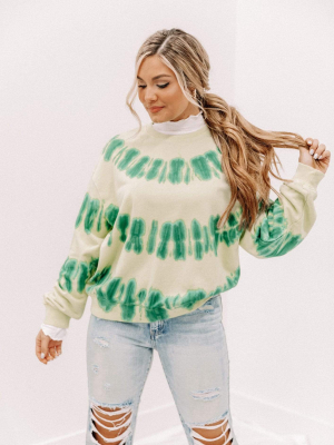 Pistachio Tie Dye Sweatshirt