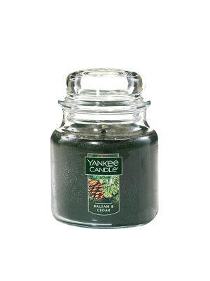 14.5oz Glass Jar Balsam And Cedar Candle - Yankee Candle