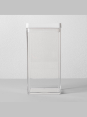 4"w X 4"d X 8"h Plastic Food Storage Container Clear - Made By Design™