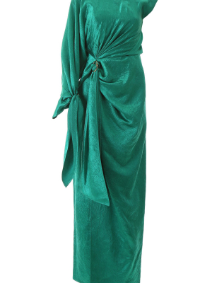 Sies Marjan Asymmetric Sleeve Maxi Dress