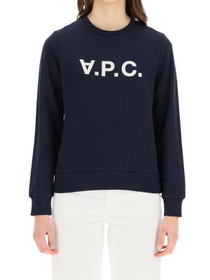 A.p.c. Viva Logo Flocked Sweatshirt