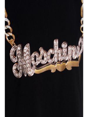 Moschino Logo Chain Print T-shirt