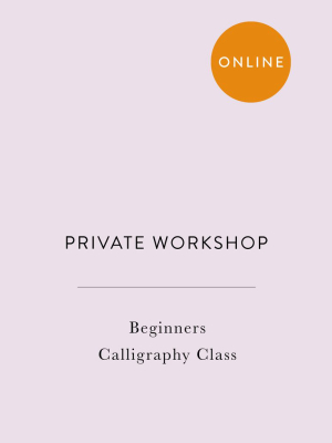 Private Modern Calligraphy Workshop
