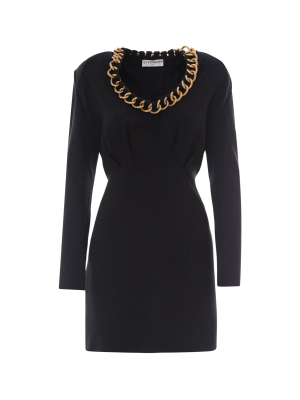 Givenchy Chain Long-sleeve Dress