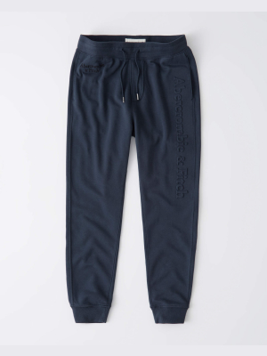 Embossed Logo Joggers