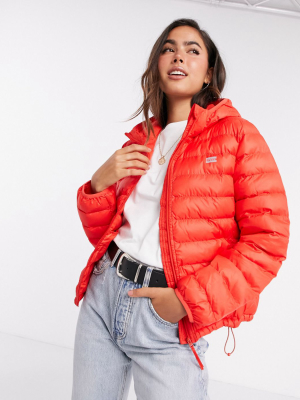 Levi's Pandora Packable Padded Jacket In Red