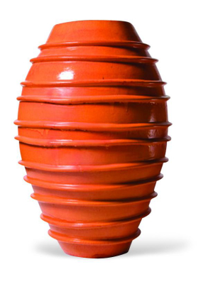 Ceramic Helter Skelter Vase In Various Colors By Bd Outdoor