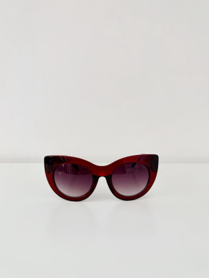 Wild + Free Sunglasses In Deep Red