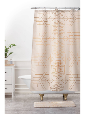 Holli Zollinger Esprit Shower Curtain Beige - Deny Designs