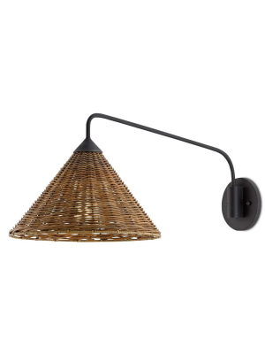 Basket Swing Arm Sconce