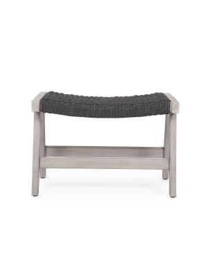 Delano Ottoman In Weathered Grey