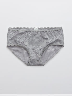 Aerie Cheetah Lace Boybrief Underwear