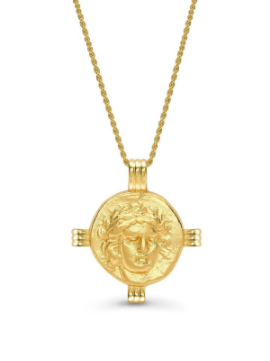 Lucy Williams Apollo Medallion Coin Necklace