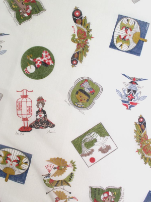 Japanese Handkerchief, Takeo Takei Woodblock Print Collection