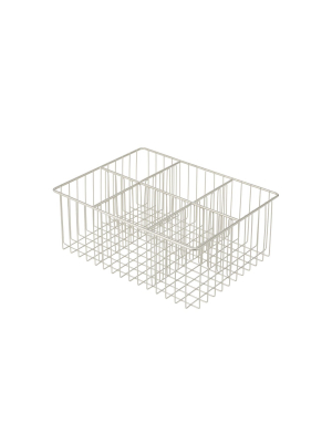 Mdesign Metal Wire Food Organizer Storage Bins, 6 Sections