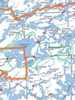 A1l- Bwca And Quetico Park Laminated Overview Map