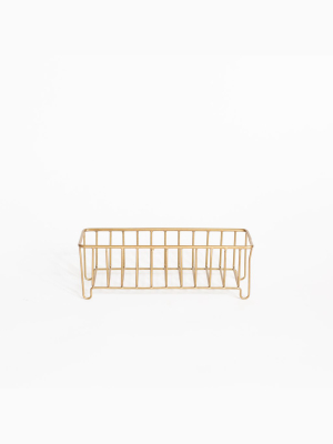 Petite Brass Basket