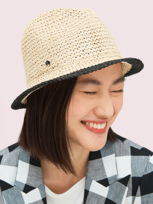 Heritage Stripe Crushable Fedora