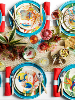 Hawaii Fish Mixed Outdoor Melamine Salad Plates