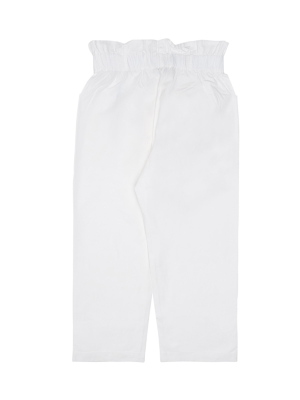 Twinset Kids Tie Belt Poplin Trousers