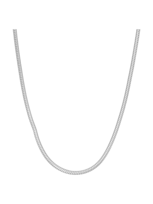 Tiara Sterling Silver Snake Chain Necklace