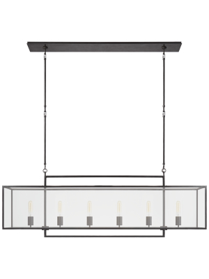 Halle Large Linear Pendant In Various Colors