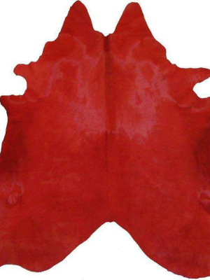 Red Dyed Cowhide