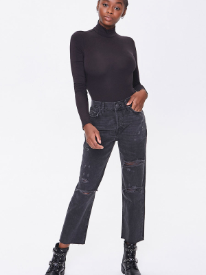 Slim Straight High-rise Jeans